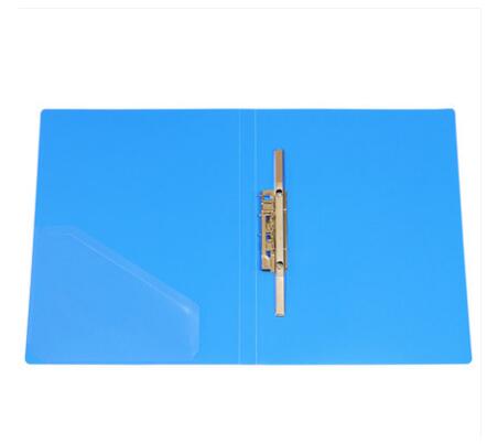 得力文具得力5308 A4文件夹单夹单长压夹文件夹+插袋PP塑料资料夹