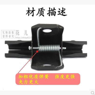 上海牌5#（95mm）5个黑铁夹子固定办公财务小票夹黑色票据夹强力文件夹子
